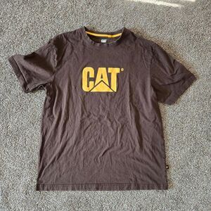 Men's CAT Construction Printed Relax Fit Casual Top Large